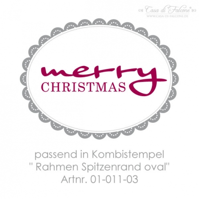 Textstempel merry christmas