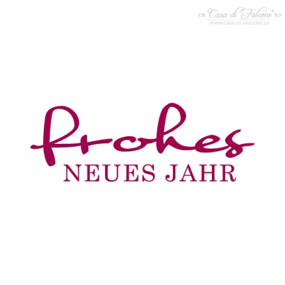 Textstempel frohes Neues Jahr
