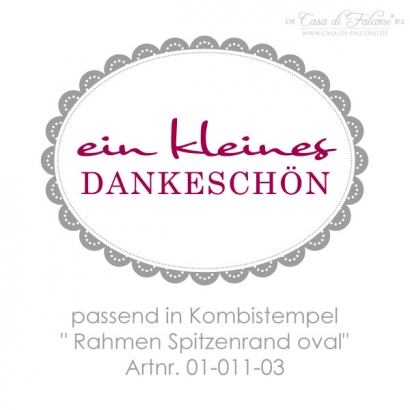 Textstempel kleines Dankeschn
