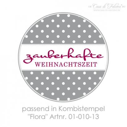 Textstempel zauberhafte Weihnachtszeit