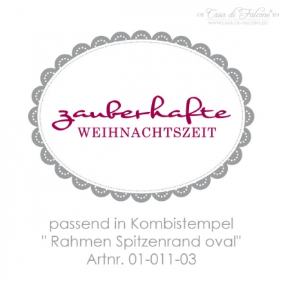 Textstempel zauberhafte Weihnachtszeit