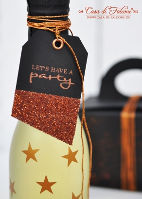 Textstempel Lets have a party