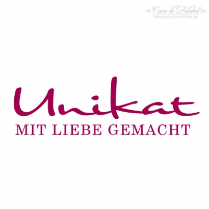 Textstempel Unikat mit Liebe gemacht