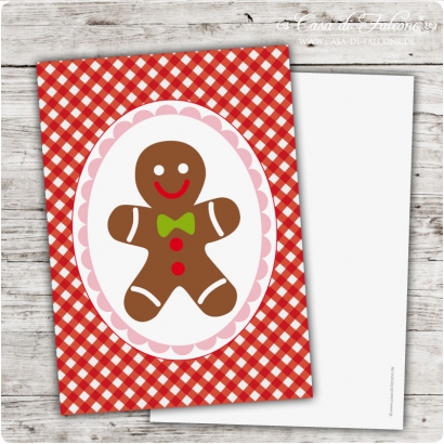 Postkarte Lebkuchenmann