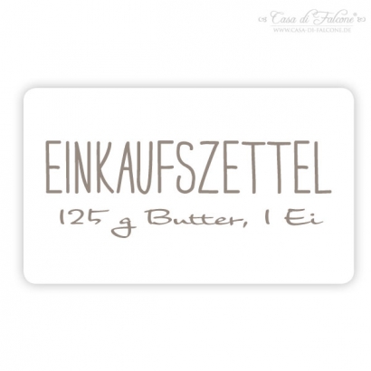 Aufkleber Zutaten simple