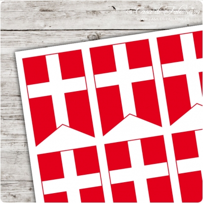 Motivaufkleber Wimpel Dnemark