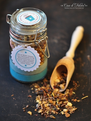 Homemade Aufkleber Hot Cocoa Zutaten/Zubereitung, personalisiert