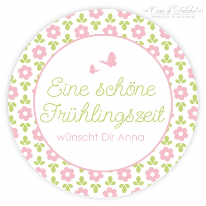 Aufkleber Frhlingszeit