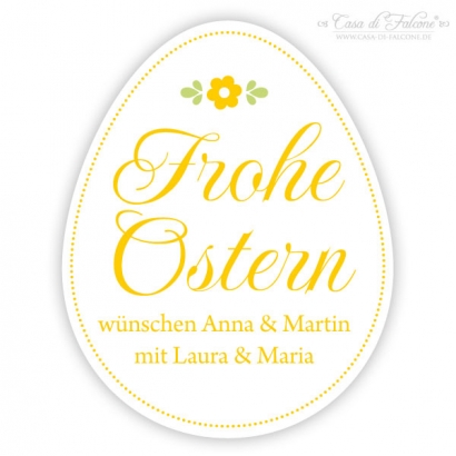 Aufkleber Osterei