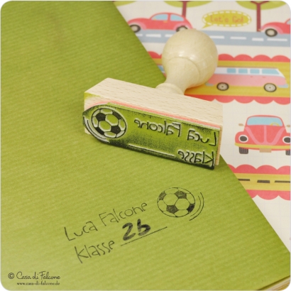 Schulstempel Fussball