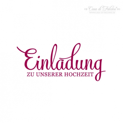 Textstempel - Klassik III - Einladung