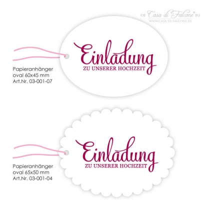 Textstempel - Klassik III - Einladung