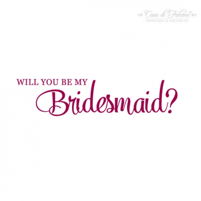 Textstempel - Klassik III - Bridesmaid