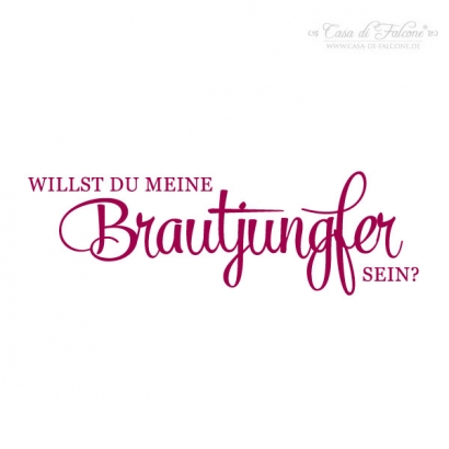 Textstempel - Klassik III - Brautjungfer