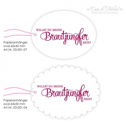 Textstempel - Klassik III - Brautjungfer