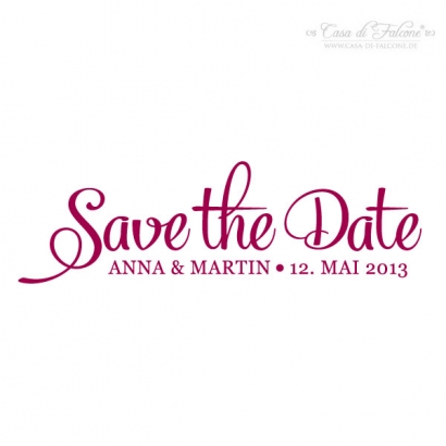 Textstempel - Klassik III - Save the Date