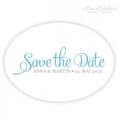 Klassik III - Save the Date Aufkleber