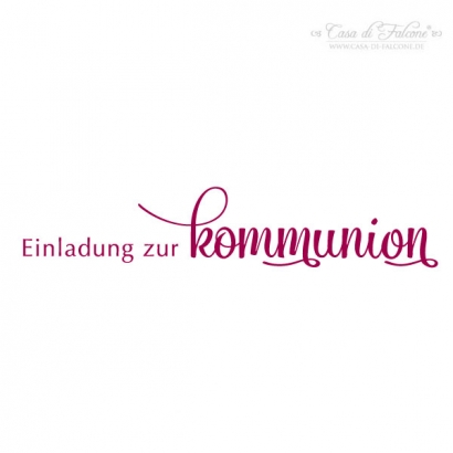 Stempel Einladung zur Kommunion Klassik III