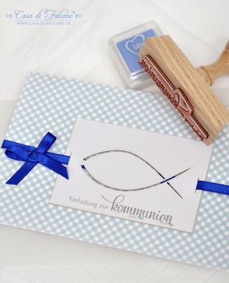 Stempel Einladung zur Kommunion Klassik III