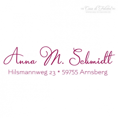 Adressstempel Kalligraphie I