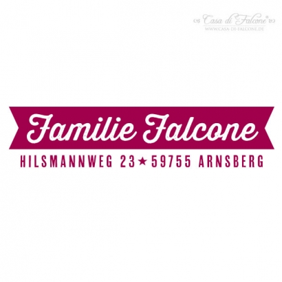 Adressstempel Fhnchen