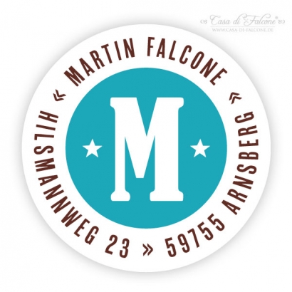 Aufkleber Initiale III