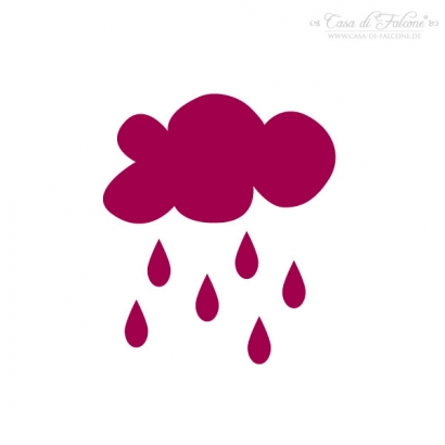 Motivstempel Regenwolke