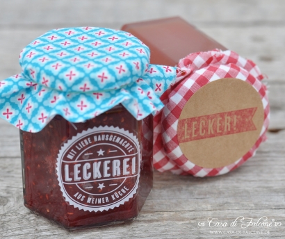 Motivstempel Fhnchen LECKER!