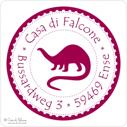 Kinderadressstempel Tiere