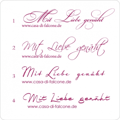 Stempel Mit Liebe genht