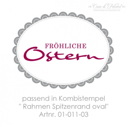 Textstempel frhliche Ostern