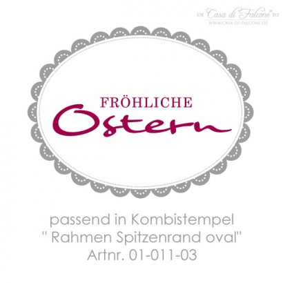 Textstempel frhliche Ostern