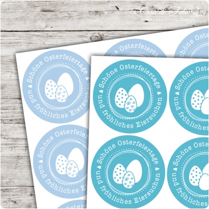 Motivaufkleber frhliches Eiersuchen