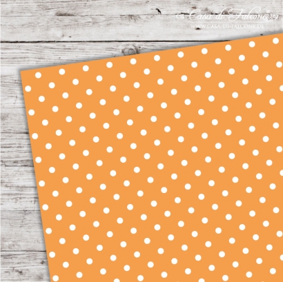 A5 Karton Polka Dots orange