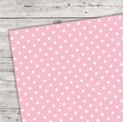 A5 Karton Polka Dots babyrosa