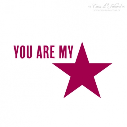 Textstempel you are my star