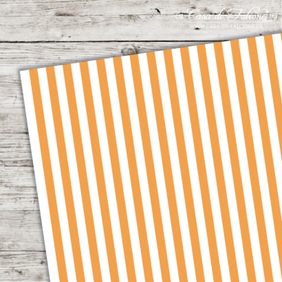 A5 Karton Stripes orange