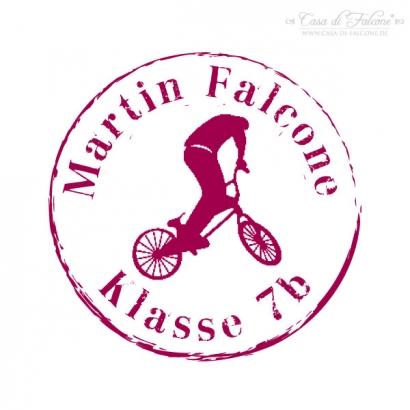 Namensstempel BMX-Fahrer