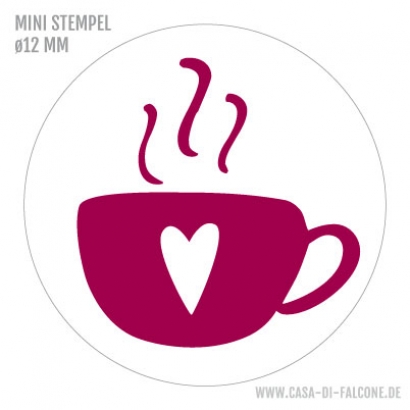Mini Motivstempel Tasse