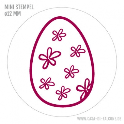 Mini Motivstempel Osterei Blmchen