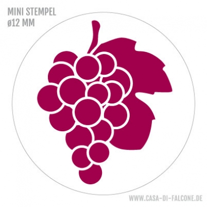 Mini Motivstempel Weintraube