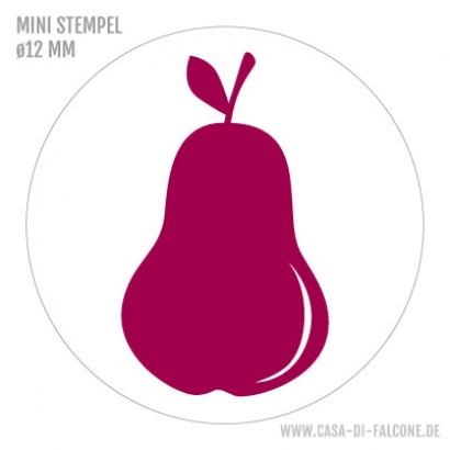 Mini Motivstempel Birne