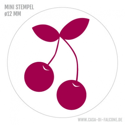 Mini Motivstempel Kirsche