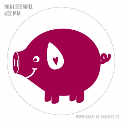 Mini Motivstempel Schwein