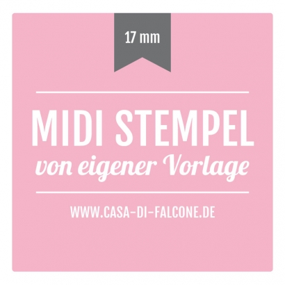 MIDI Stempel eckig 17 mm