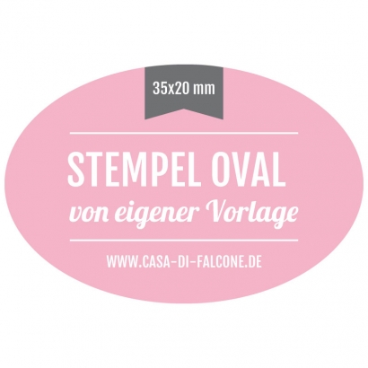 Stempel oval 35x20 mm
