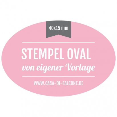 Stempel oval 40x15 mm