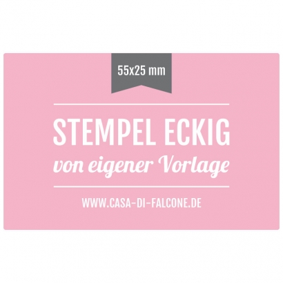 Stempel eckig 55x25 mm