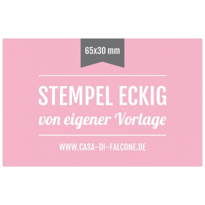 Stempel eckig 65x30 mm