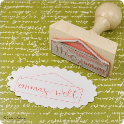 Stempel eckig 65x30 mm